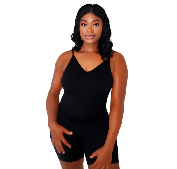 Women Tummy Control Seamless Bodysuit – Open Back - Image 2